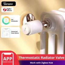 SONOFF TRVZB Termostatyczny zawór grzejnikowy Smart TRV Zigbee Termostat Aktywator Kontrola Temperatury Grzejnika Obsługa Alexa ZHA 2mqtt