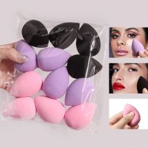 12 sztuk Multicolor gąbka do makijażu Blender Beauty Egg kosmetyczne Puff miękkie gąbki do podkładu puszki do pudru kobiety akcesoria do makijazu