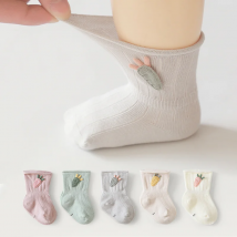 3 Paare/los Neue Baby Socken Baumwolle Cartoon Karotte Neugeborenen Jungen und Mädchen Fuß Socken