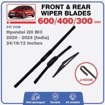 For Hyundai I20 I20 N MK3 BI3 2020 2021 2022 2023 2024 Front Rear Wiper Blades Kit Windshield Back Windscreen Car Accessories
