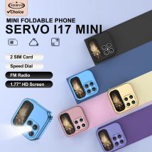 SERVO i17 Mini Flip Handy 2G Netzwerk 1,77 Zoll Bildschirm Dual SIM Taschenlampe Speed Dial FM Radio Kleine Mode faltbare Telefon