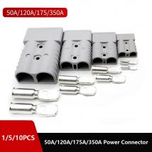 1/5/10PCS 50A 175A 350A 2PIN Plug Battery Quick Connect Disconnect Connector 600V Towing Winch Quick Connect Wire Harness Plug