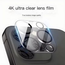 1-4Pcs Camera Lens Protector For iPhone 16 15 14 13 12 11 Pro Max 16 15 Plus Mini Black Circle Protective Camera Lens Film Cover