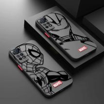 Custodia per telefono per Redmi Note 11 12 10 Pro 9S 9T redmi 12C 10C 9A 9C Cover opaca Marvel