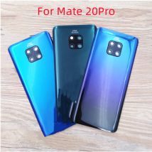 Huawei mate 20 pro glas rückseitige abdeckung hinteres tür gehäuse batterie gehäuse ersatzteile für mate20 pro mit kamera objektiv logo