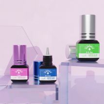 Yelix 5 ml 0,5 Sekunden schnell trocknender Wimpernverlängerungskleber, starker Kleber für falsche Wimpernverlängerung, geruchsarmer Nerz-Wimpernkleber