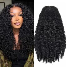 30 36 46 Zoll burmesische lockige 13x6 HD Lace Front Echthaarperücke 200 Dichte 13x4 7x6 Lace Full Frontal Hair Perücken für Frauen