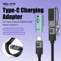 Adattatore di ricarica di tipo C per Xiaomi Band 10/9/8/Redmi Watch 5/4 Cavo di ricarica USB C Caricatore portatile Converti spina