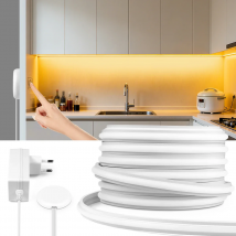 Dimmbare Touch Sensor Schalter DC24V Solide Neon COB LED Streifen Licht Wasserdicht Hohe Helle Für Schrank Küche Schlafzimmer Beleuchtung