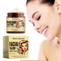Manzo Tallow Crema per il viso Idratante duraturo Lenitivo Pelle del viso Rassodante Aumenta l'elasticità del viso Nutriente Cura della pelle liscia