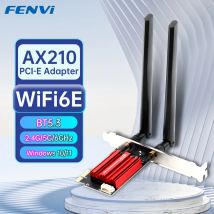 FENVI AX210 WiFi 6E PCI-E-Adapter 5374 Mbit/s BT5.3 Tri-Band 2,4 G/5 G/6 GHz 802.11AX Drahtlose Netzwerk-WLAN-Karte für PC Windows10/11