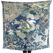 Double Sided Warm Scarf Women Winter Shawls Silk Wool Hand-rolled Edge Scarves Square Big Bandanas Shawls Christmas Lover Gift