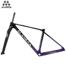 ALANERA Vollcarbonfaserrahmen 29 Zoll Mountainbike-Rahmen UDH Heckhaken Bosst MTB-Rahmen 148 offener Gang Dark Night Purple