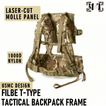 Akmax FILBE T-Type Taktischer Rucksackrahmen – Multi-Terrain |   MOLLE-Tragender Rahmen in Militärqualität für Outdoor-Wanderungen und Hunti
