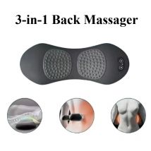 Wielofunkcyjny masażer pleców 3 w 1 z funkcją relaksacji, do spania, shiatsu, głęboki masaż tkanek, przenośny, na ból ramion i dolnej części pleców.