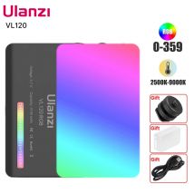 Ulanzi VL120 Luce video RGB a colori 2500K-9000K Illuminazione fotografica a LED Luce dimmerabile