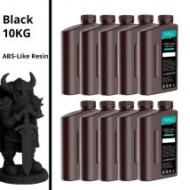 SUNLU 10 kg ABS-ähnliches/ Standard-/Wasserwasch-/PA-ähnliches/14 K hochpräzises Harz 405 nm schnelles UV-härtendes Photopolymerharz 1 kg/Flasche