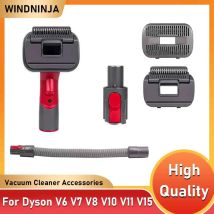 Kit spazzola per aspirapolvere per peli di cani 2 in 1 per toelettatura e spargimento per Dyson V6 V7 V8 V10 V11 V15 Rimuove peli sciolti Strumento per la depilazione degli animali domestici