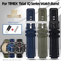 Raised Interface Nylon Strap For Timex Tide Series T2N720 T2N721 TW2T76400/300 Canvas Watch Band 16mm Waterproof