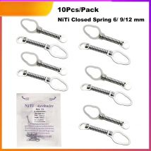 10 teile/beutel Dental Kieferorthopädische Schließen Schraubenfeder 6/9/12mm NITI Elastische Medium/Licht Kraft Dental liefert und Werkzeuge
