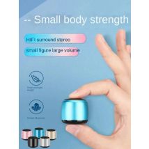 M1 Mini Bluetooth-compatible Small Speaker Portable Intelligent One Drag Two Small Steel Cannon Metal Wireless Sound Subwoofer