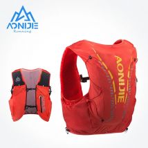 AONIJIE C962 Mochila de hidratación de piel avanzada de 12L, bolsa, chaleco, matraz de vejiga de agua suave para senderismo, Trail Running, carrera de maratón