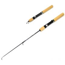 0,6 m 0,8 m 1 m attrezzatura da pesca in carbonio mini canna da pesca invernale per gamberetti sul ghiaccio