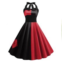 Halloween Kostüm für Frauen Horror Cosplay Harley Quinn Dress Up Party Clown Joker Bobysuit weiblich