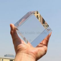 T50  30mm/50mm/Cuboid Crystal Cube Artificial Crystal Creative Photo Prism Transparent, No Colors And Rainbows