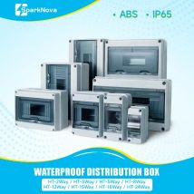 Scatola di distribuzione impermeabile IP65 Scatola di giunzione serie HT per custodia elettrica in plastica ABS 2/3/5/8/12/15/18/24WAY