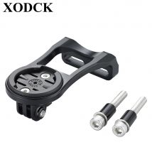 Supporto combinato per computer da bici anteriore per Garmin Wahoo Bryton IGPSPORT Xoss Magene CYCPLUS Blackbird Gopro e adattatore per luce bici