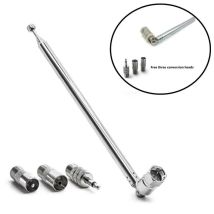 Stangenantenne 3,5 mm Adapter FM Radio Antenne Ersatz Teleskopschraube F Typ Stecker Stecker AV Stereo Empfänger Verstärker