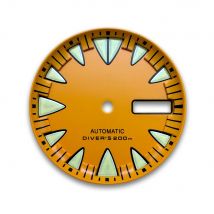 29mm Monster S Logo Dial Fit NH36/4R36 Movement Green Luminous Dual Calendar Dial Watch Modification Accessories