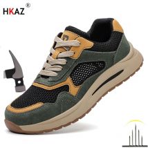 Unisex Männer Frauen Casual Style Arbeitsstiefel Pannensichere Sicherheitsschuhe Stahlkappe Sicherheitsschutzschuhe Unzerstörbare Schuhe