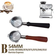 1pc 54mm bodenloser Sieb träger für Brevi lle Barista Express, Bes878bss, Bes880bss, Bes870xl, Bes870bsxl und mehr Bre ville Espre