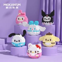 Sanrio Q Edition Doll Damo Egg Building Block Toy Microparticle Construction Assembling Children's Building Block Toy Gift
