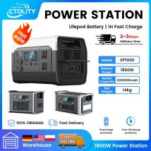Batteria UPS LiFePO4 per centrale elettrica portatile da 2600 W 1800 W per centri di corrente da campeggio Onda sinusoidale pura 220 230 V 50 Hz 1600 W 110 V 60 Hz