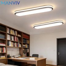 Moderne LED-Deckenleuchte, 53 cm, 38 cm, rechteckige Lampe, nordisches minimalistisches Zuhause, ovales Streifenlicht, Korridor, Foyer, Schlafzimmer, Ganglampe