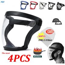 Maschera protettiva Protezione facciale trasparente Maschera protettiva Maschera di sicurezza esterna Copricapo Protezione da lavoro Resistente agli spruzzi