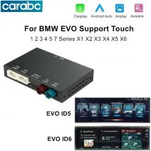 CARABC para BMW EVO X1 X2 X3 X4 X5 F15 F85 X6 F16 F86 G01Wireless CarPlay Android Auto Mirror Link AirPlay Carplay soporte táctil