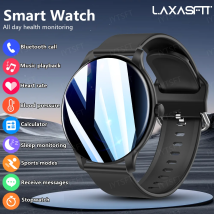 LAXASFIT Neue Smartwatch für Herren, Voll-Touchscreen, Sport- und Fitnessuhr, Bluetooth, Talk, Damen-Smartwatch für Android iOS