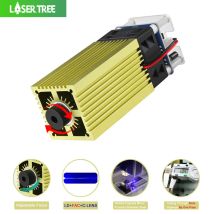 LASER TREE 4W 5W Laser Module 12V Adjustable Focus Blue Laser CNC Head for Laser Cutting Engraving Machine Wood DIY Tools