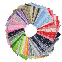 7PCS 25x25cm/50x50cm Quadrate Baumwolle Handwerk Stoff Tücher für DIY Bündel Patchwork Quilten Nähen Scrapbooking Artcraft