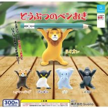 Japan Echte Qualia Pinguin Löwe Elefant Briefpapier Katze Gashapon Spielzeug Bleistift Halter Puppe Gashapon Figuren für Kinder Geschenke