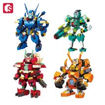 SEMBO Chiese-Stil Mecha Assemblage Bausteine Roboter Modell Ziegel Sammeln Ornamente Kinder Spielzeug für Jungen DIY Urlaub Geschenk