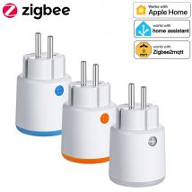 Haozee Smart Zigbee Steckdose 3680W 16A Power Energy Monitoring Timer Schalter EU Steckdose Home Assistant Zigbee2mqtt