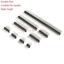 10PCS zweireihig MÄNNLICH 2,54 MM PITCH Rechtwinklig PIN Header stecker 2*2/3/4/5/6/7/8/9/10/16/20/40 PIN/P 2x/3/4/5/6/8/10/16/20/40