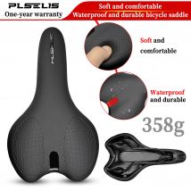 Plselis weicher Schwamm, hohl, atmungsaktiv, Rennrad-Sattel, Gewicht 358 g, Stoßdämpfung, bequemes, verschleißfestes Fahrradfahren.