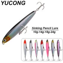 YUCONG 1PCS Sinking Stickbait 10-14-18-24g Bleistift cebos Angeln Locken Harte Wobbler Künstliche laute Trolling Köder Isca fisching