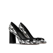 Black Suede Chunky Heel Square Toe Women Shoes 2025 Autumn Fashion Comfortable Designer High Heels